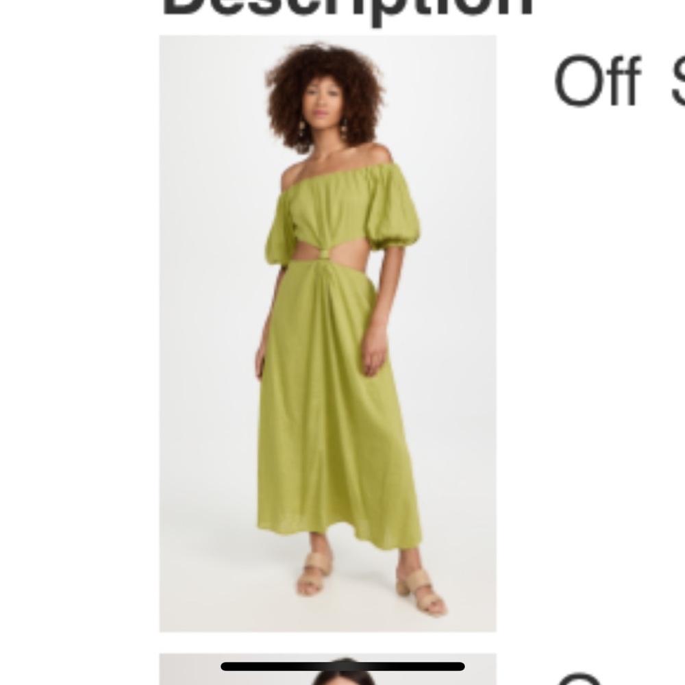 Cut out off the shoulder dress